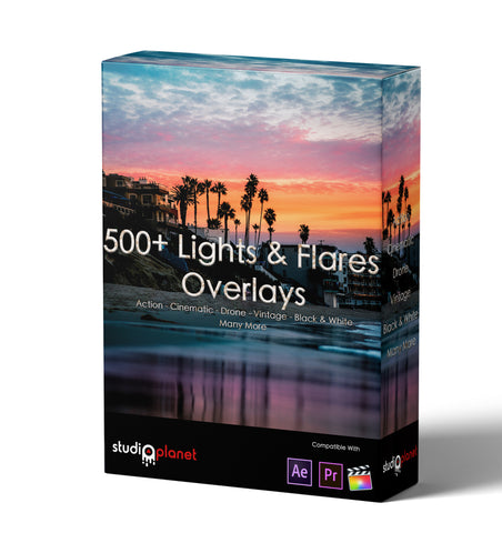500+ Lights & Flares Overlays